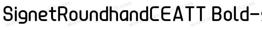 SignetRoundhandCEATT Bold字体转换